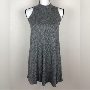 Hollister Gray Mock Neck Sleeveless Dress Size M